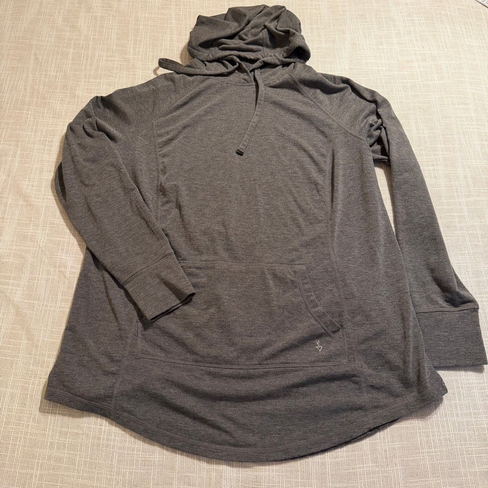 Torrid Active Womens Plus Size 0 Charcoal Gray Heather Thumbhole Pullover Hoodie